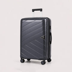 eDiscount — Dovwell Hard Shell Suitcase Set Spinner Luggage — Charcoal Black