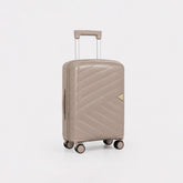 eDiscount — Dovwell Hard Shell Suitcase Set Spinner Luggage — Beige