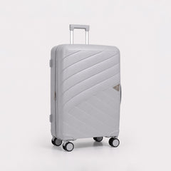 eDiscount — Dovwell Hard Shell Suitcase Set Spinner Luggage — Grey