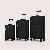 eDiscount — Antler Softside Luggage Suitcase Spinner — Black 3Pcs Set