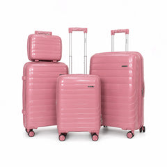 eDiscount — DoVell Hardside Luggage 4pcs Suitcase Spinner — Pink