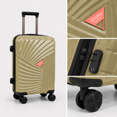 eDiscount Goby London Hardside Luggage Suitcase — Sandy