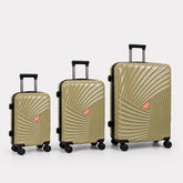 eDiscount Goby London Hardside Luggage Suitcase — Sandy 3Pcs Set