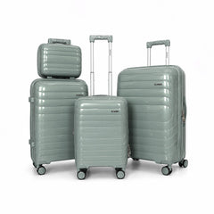 eDiscount — DoVell Hardside Luggage 4pcs Suitcase Spinner — Sea Green
