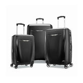 eDiscount — Samsonite Winfield Hardside 3 Pcs Luggage Set with Spinner Wheels, Black
