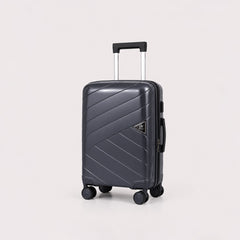 eDiscount — Dovwell Hard Shell Suitcase Set Spinner Luggage — Charcoal Black