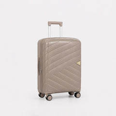 eDiscount — Dovwell Hard Shell Suitcase Set Spinner Luggage — Beige