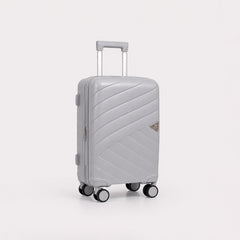 eDiscount — Dovwell Hard Shell Suitcase Set Spinner Luggage — Grey