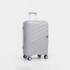 eDiscount — Dovwell Hard Shell Suitcase Set Spinner Luggage — Grey