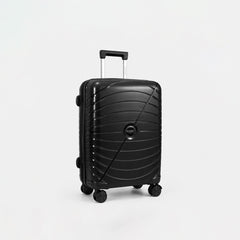 eDiscount — Summit Hard Shell Suitcase Set Spinner Luggage — Black