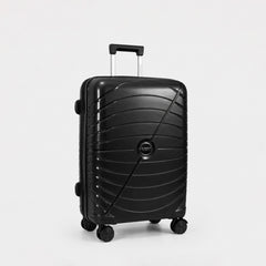 eDiscount — Summit Hard Shell Suitcase Set Spinner Luggage — Black