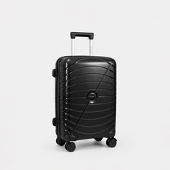 eDiscount — Summit Hard Shell Suitcase Set Spinner Luggage — Black