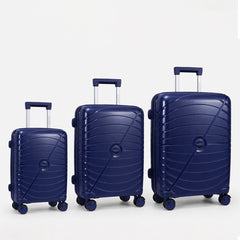 eDiscount — Summit Hard Shell Suitcase Set Spinner Luggage — Royal