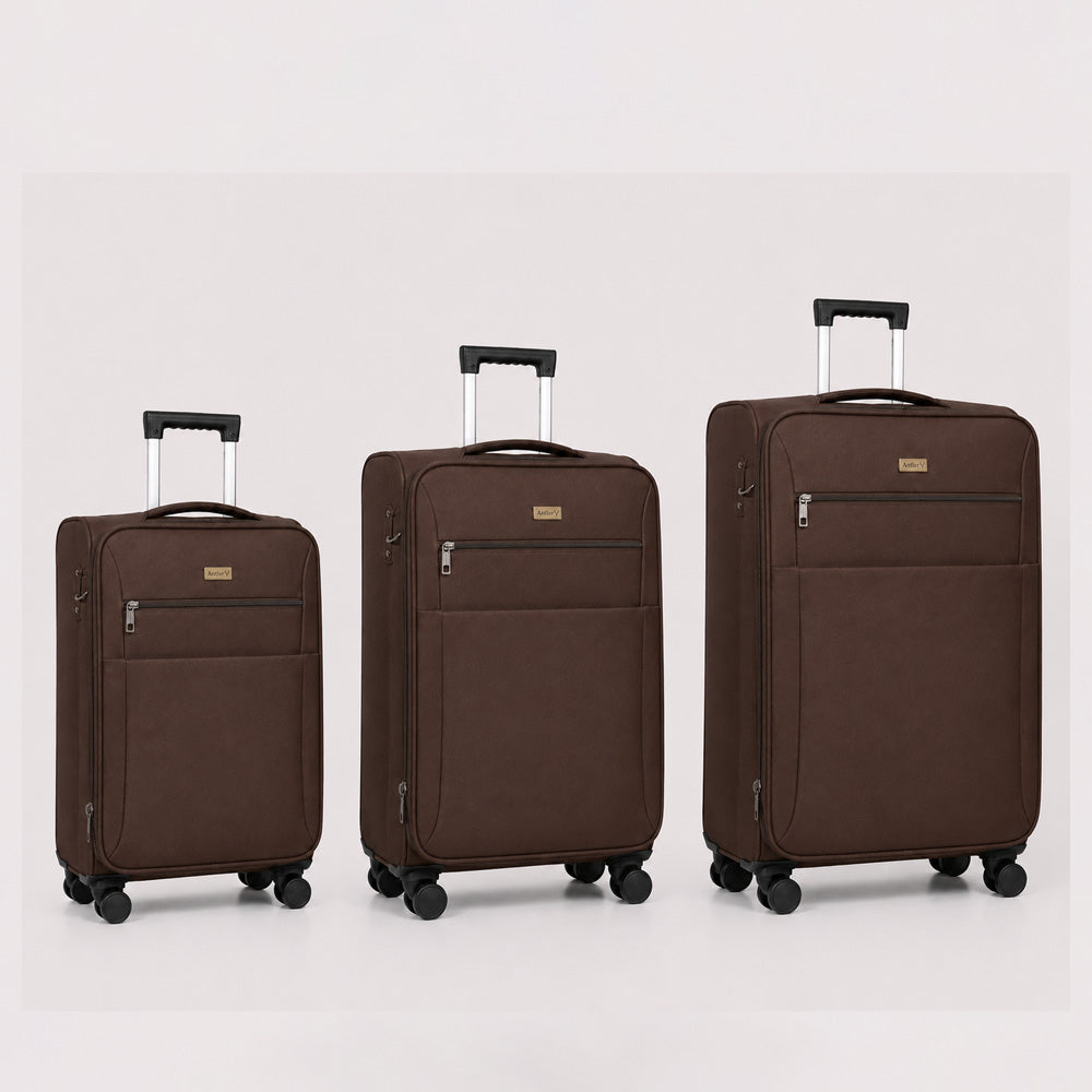 eDiscount — Antler Softside Luggage Suitcase Spinner — Brown