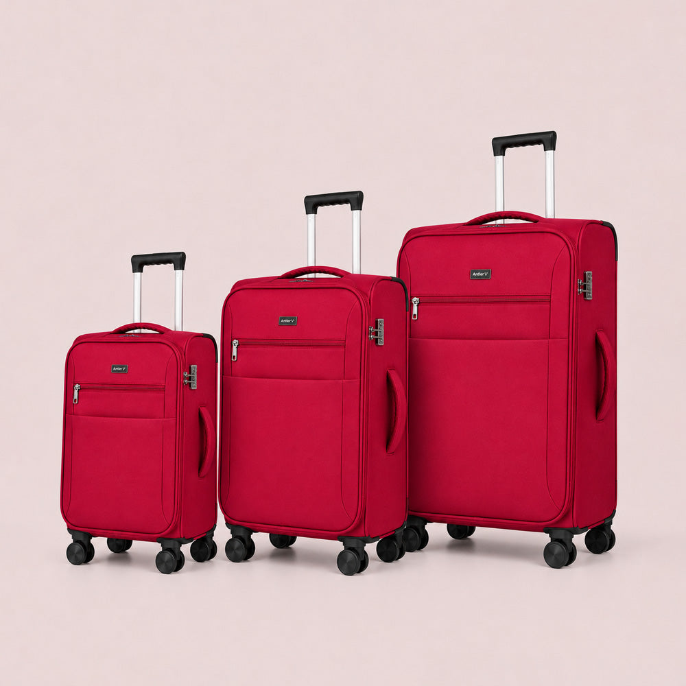 eDiscount — Antler Softside Luggage Suitcase Spinner — Red