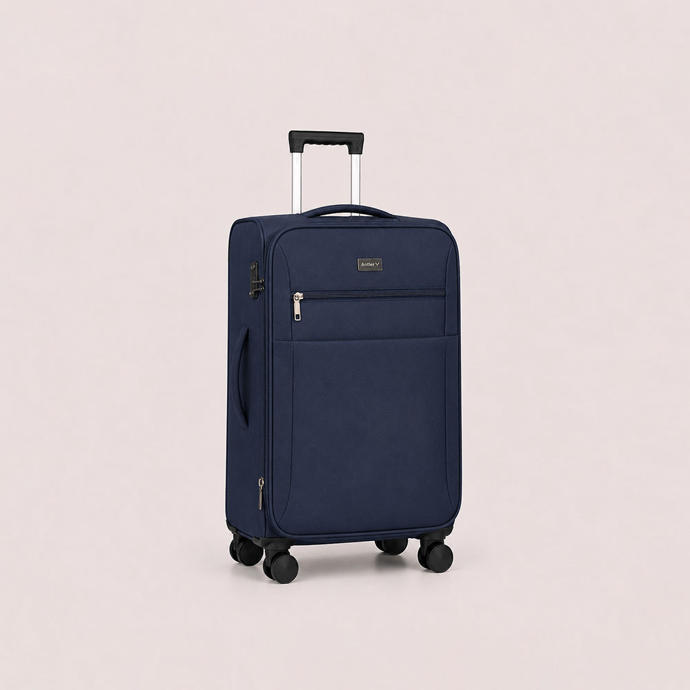 eDiscount — Antler Softside Luggage Suitcase Spinner — Navy Blue