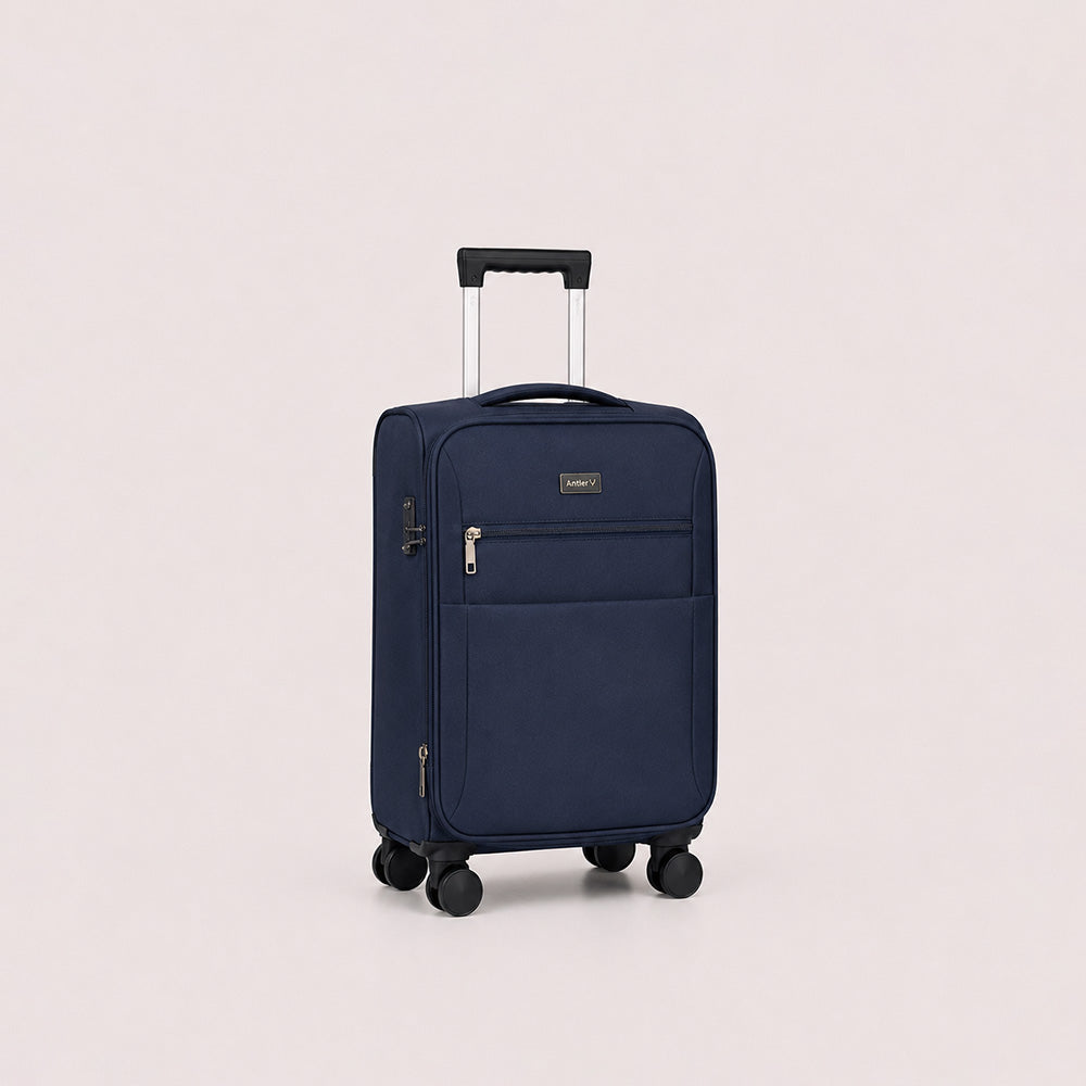 eDiscount — Antler Softside Luggage Suitcase Spinner — Navy Blue