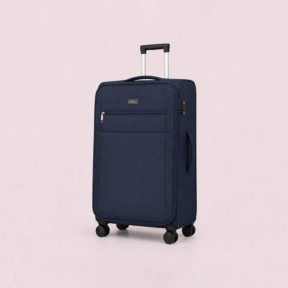 eDiscount — Antler Softside Luggage Suitcase Spinner — Navy Blue