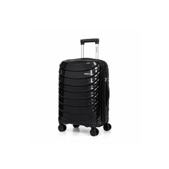eDiscount — Dovelle Hard Shell Suitcase Set Spinner Luggage — Black