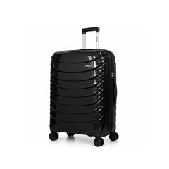 eDiscount — Dovelle Hard Shell Suitcase Set Spinner Luggage — Black