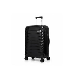eDiscount — Dovelle Hard Shell Suitcase Set Spinner Luggage — Black