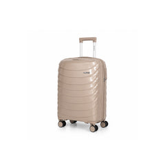 eDiscount — Dovelle Hard Shell Suitcase Set Spinner Luggage — Beige