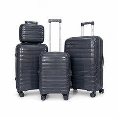 eDiscount — DoVell Hardside Luggage 4pcs Suitcase Spinner — Charcoal