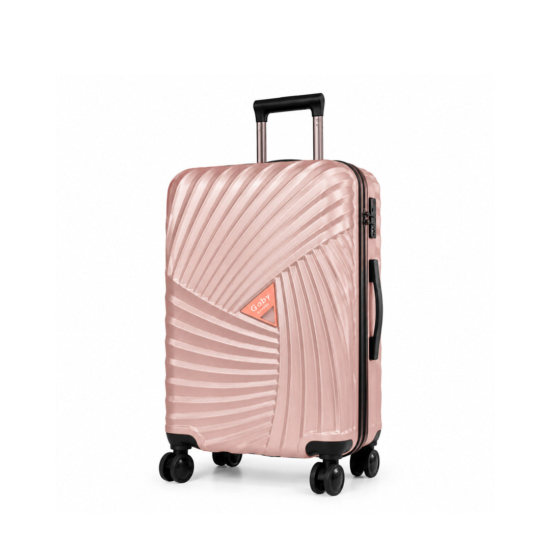 eDiscount Goby London Hardside Luggage Suitcase — Rose Gold
