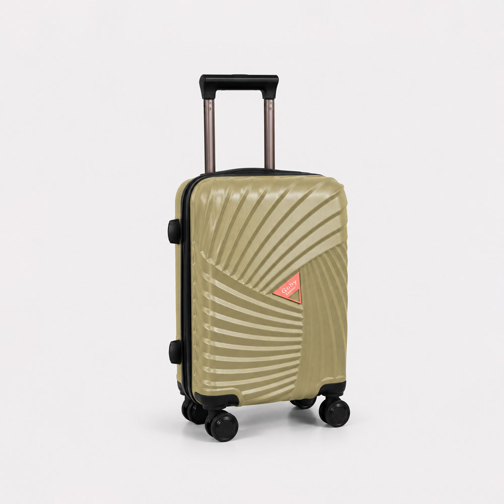 eDiscount Goby London Hardside Luggage Suitcase — Sandy