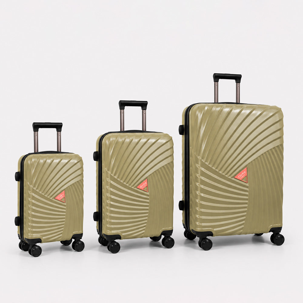 eDiscount Goby London Hardside Luggage Suitcase — Sandy