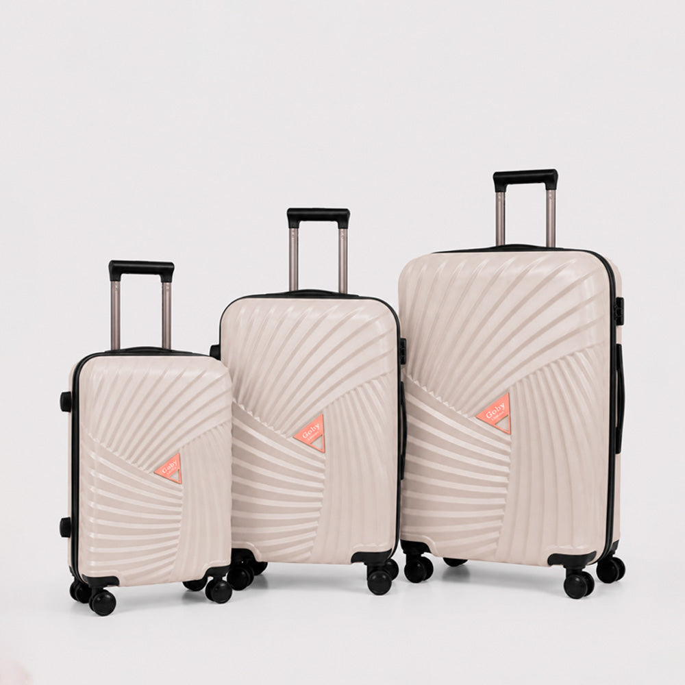 eDiscount Goby London Hardside Luggage Suitcase — Rose Gold