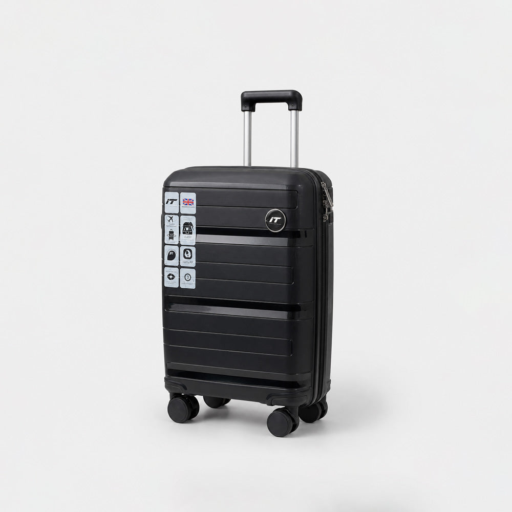 eDiscount — IT Luggage Hardside Luggage Suitcase Spinner — Black