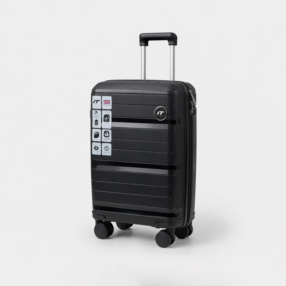 eDiscount — IT Luggage Hardside Luggage Suitcase Spinner — Black