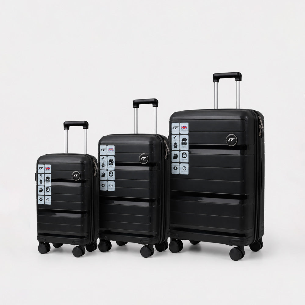 eDiscount — IT Luggage Hardside Luggage Suitcase Spinner — Black