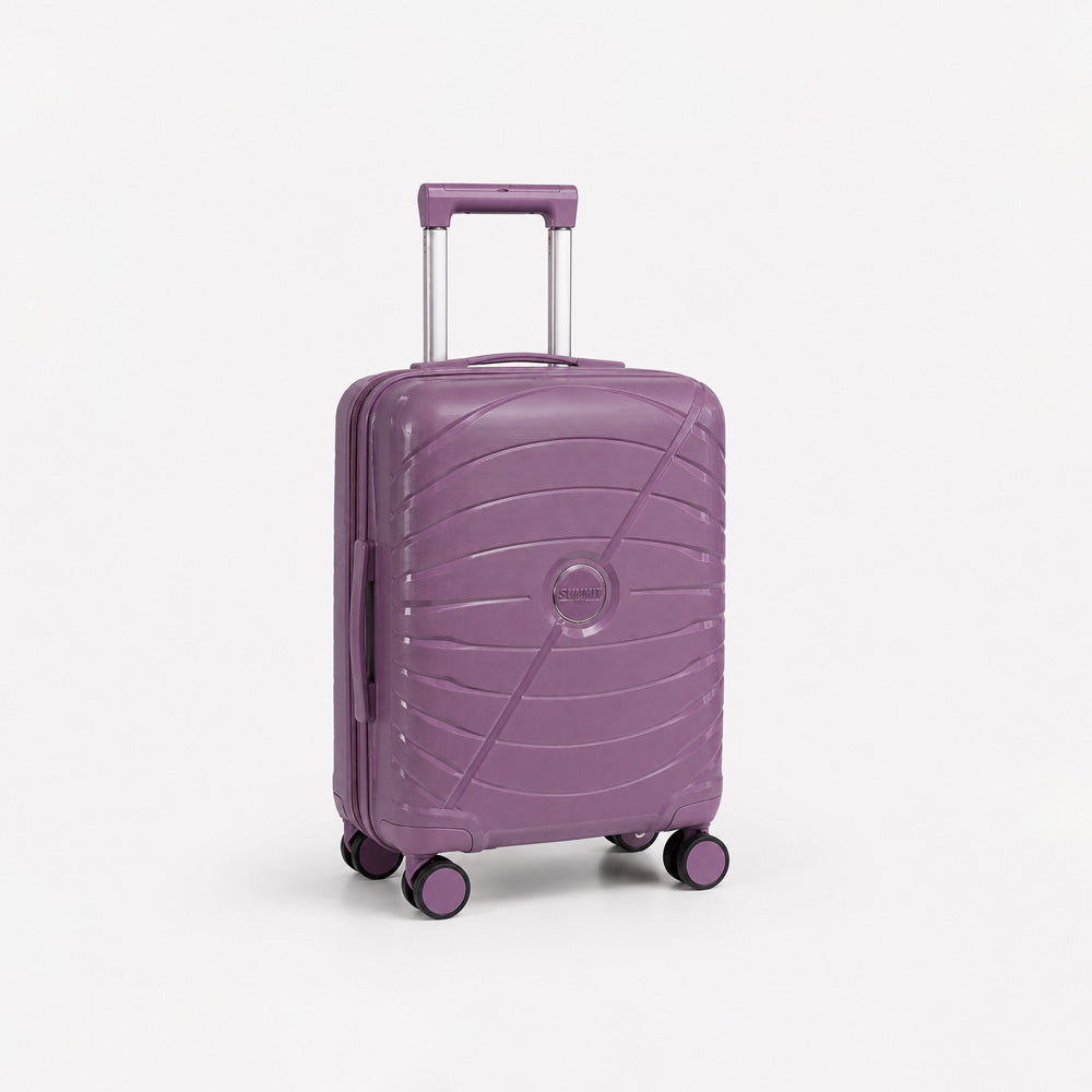 eDiscount — Summit Hard Shell Suitcase Set Spinner Luggage — Purple