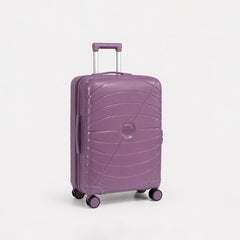 eDiscount — Summit Hard Shell Suitcase Set Spinner Luggage — Purple