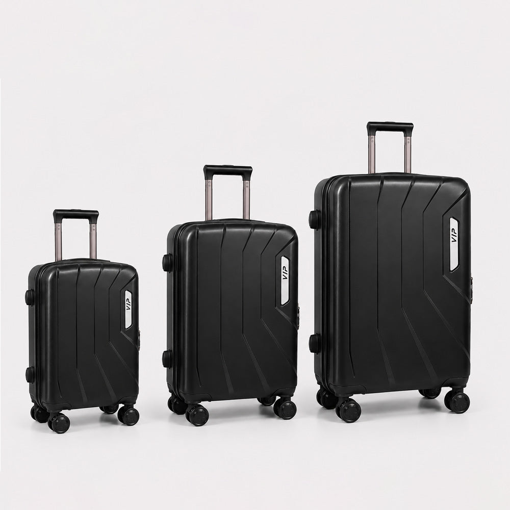 eDiscount — VIP Premium Hardside Luggage Spinner — Black