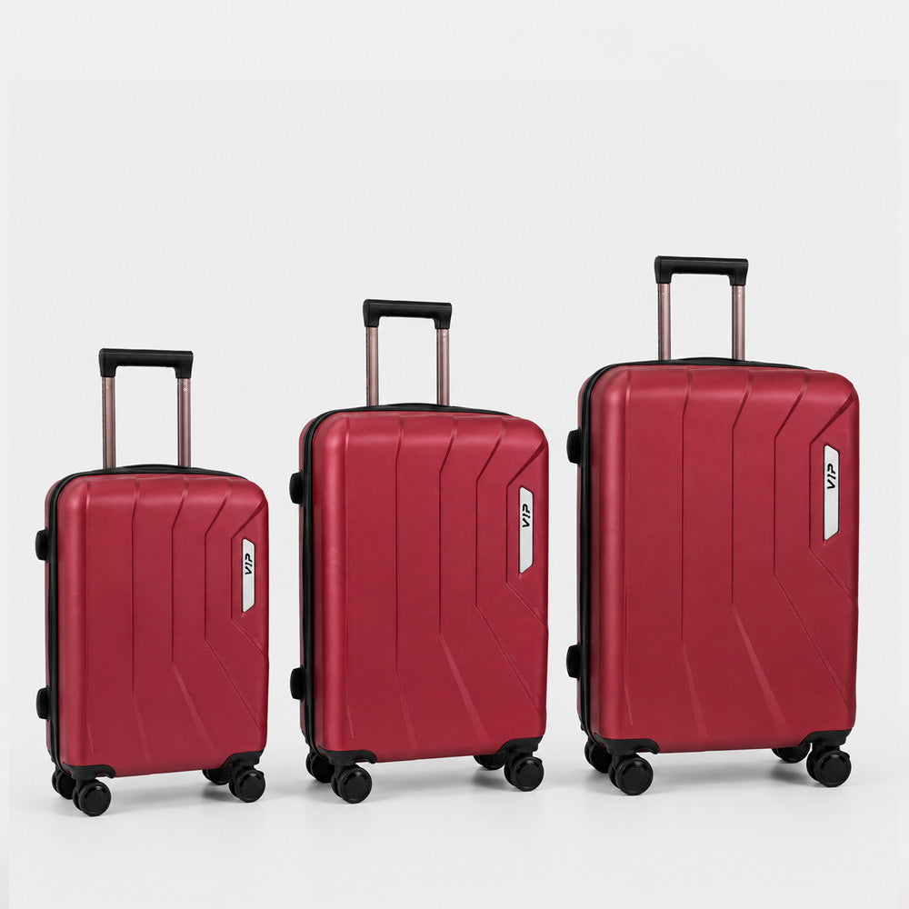 eDiscount — VIP Premium Hardside Luggage Spinner — Wine Red