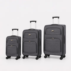 eDiscount Wenger Lightweight Softside  Suitcase — Grey 3pcs Set