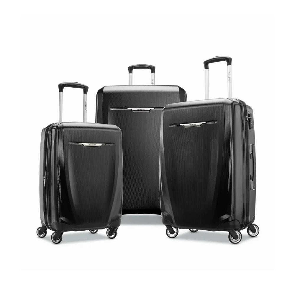 eDiscount — Samsonite Winfield Hardside Luggage with Spinner Wheels, Black